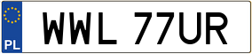 Truck License Plate